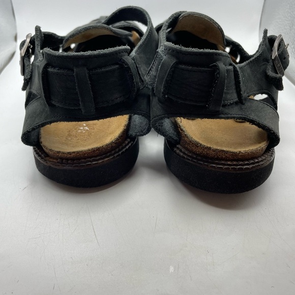Naot Julius Fishermen Black Leather Sandals men’s size 11 - Picture 6 of 8